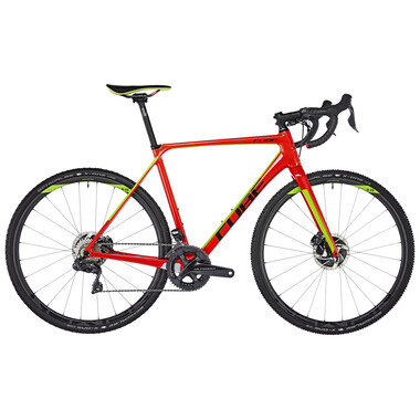 CUBE CROSS RACE C:62 SLT Shimano Ultegra Di2 R8070 36/46 Cyclocross Bike Red/Green 2018 0